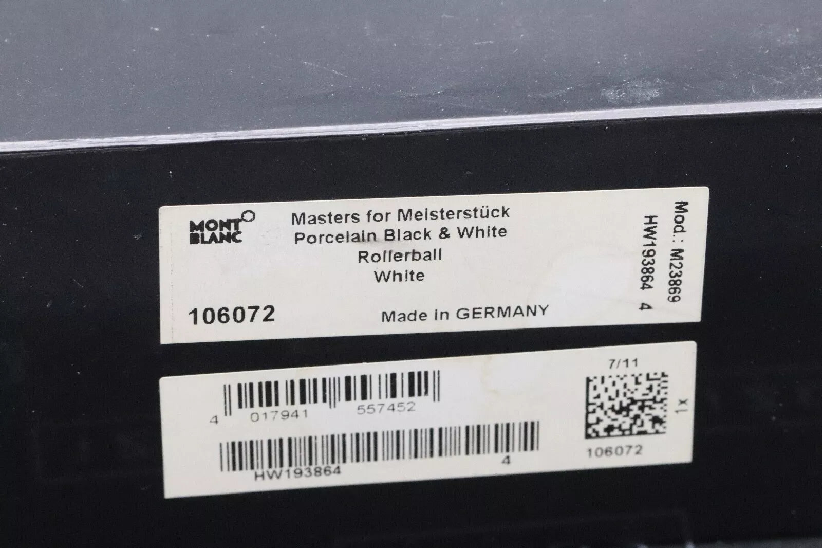 Montblanc Masters for Meisterstuck Meissen White Rollerball Pen - UNUSED image 8