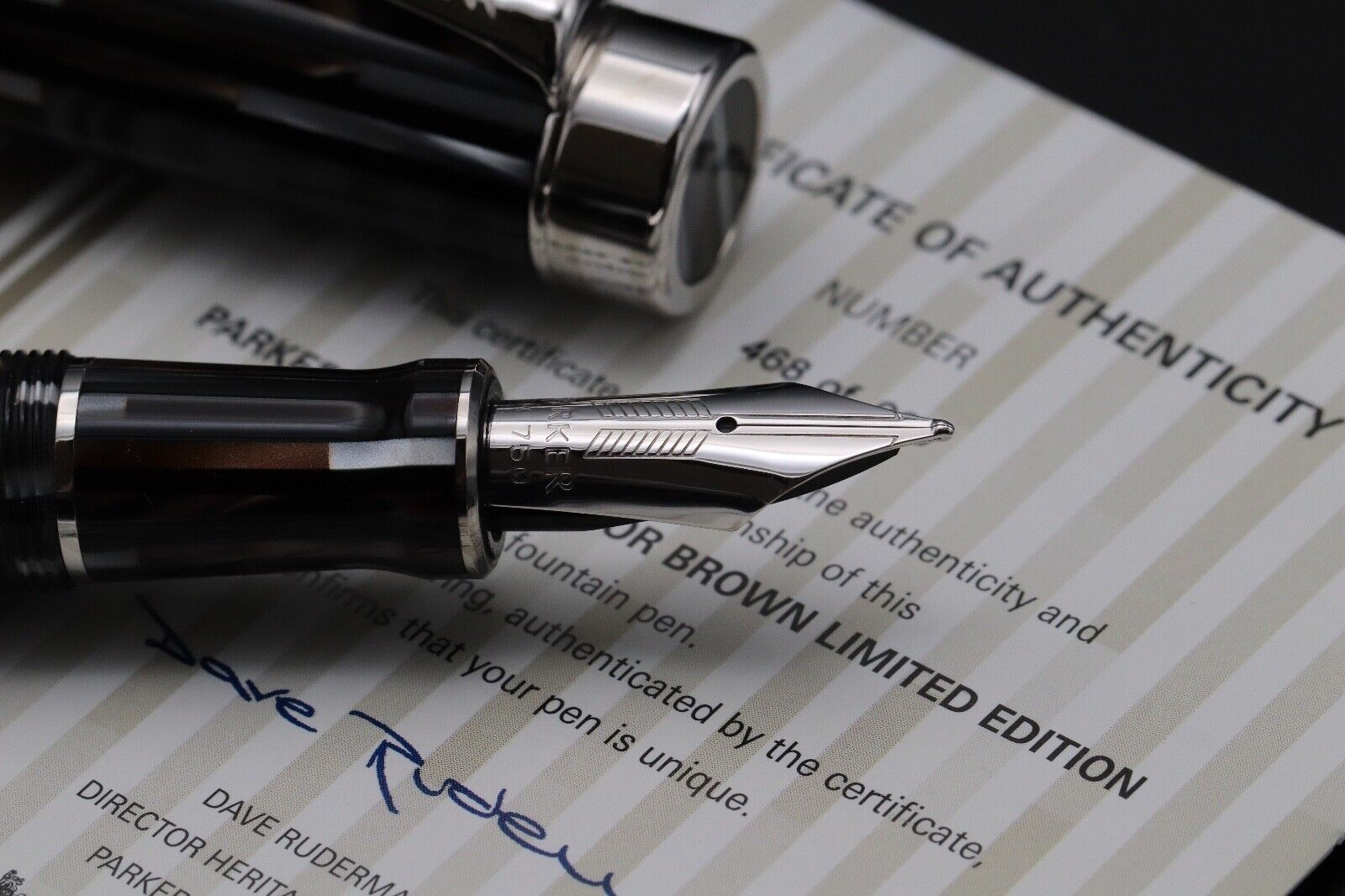 Parker Duofold Senior Brown Limited Edition Fountain Pen image 2