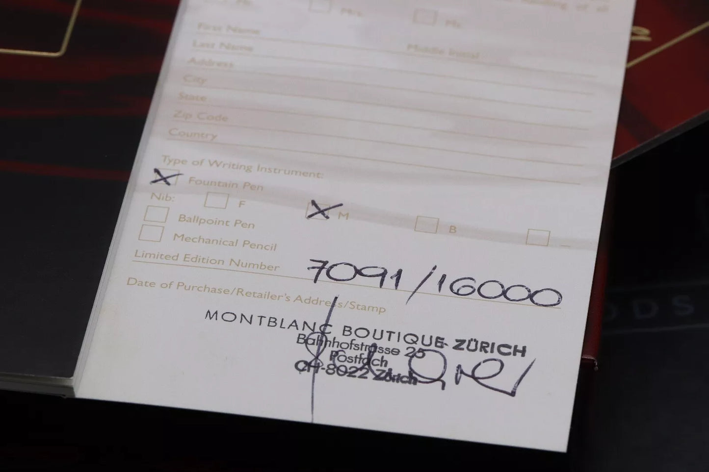 Montblanc Writers Edition Virginia Woolf Fountain Pen – NEVER INKED image 5