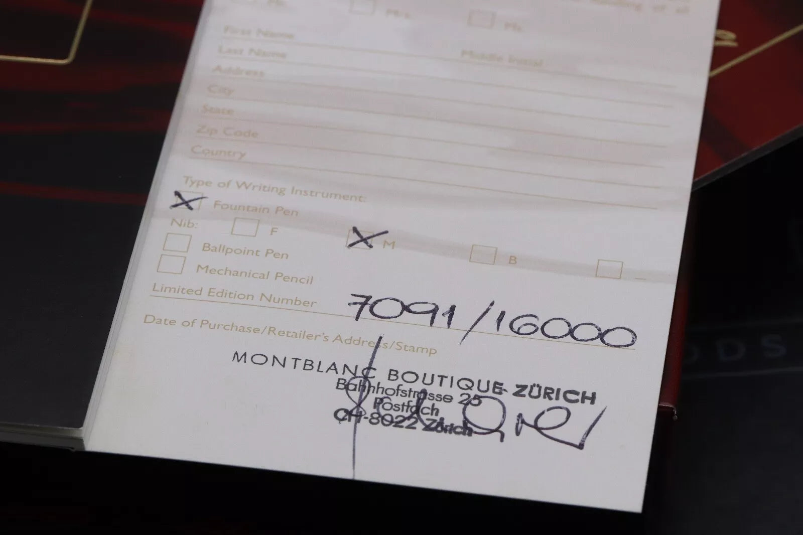 Montblanc Writers Edition Virginia Woolf Fountain Pen – NEVER INKED image 5