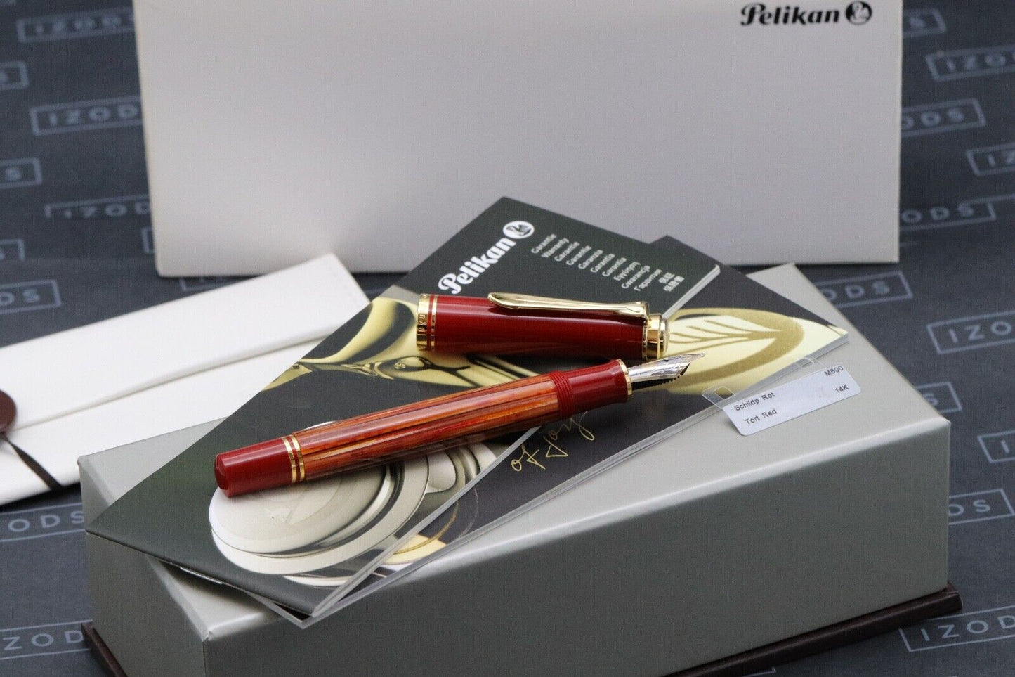Pelikan M600 Red Tortoiseshell Special Edition Fountain Pen - UNUSED image 0