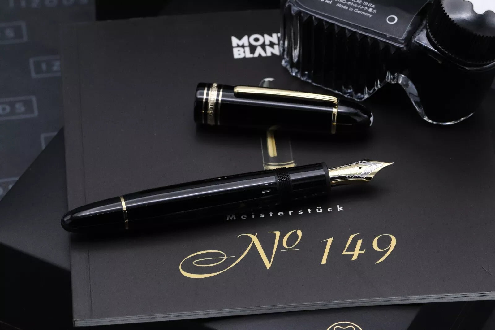 Montblanc Meisterstuck 149 Gold-Coated Fountain Pen - EF Nib image 1