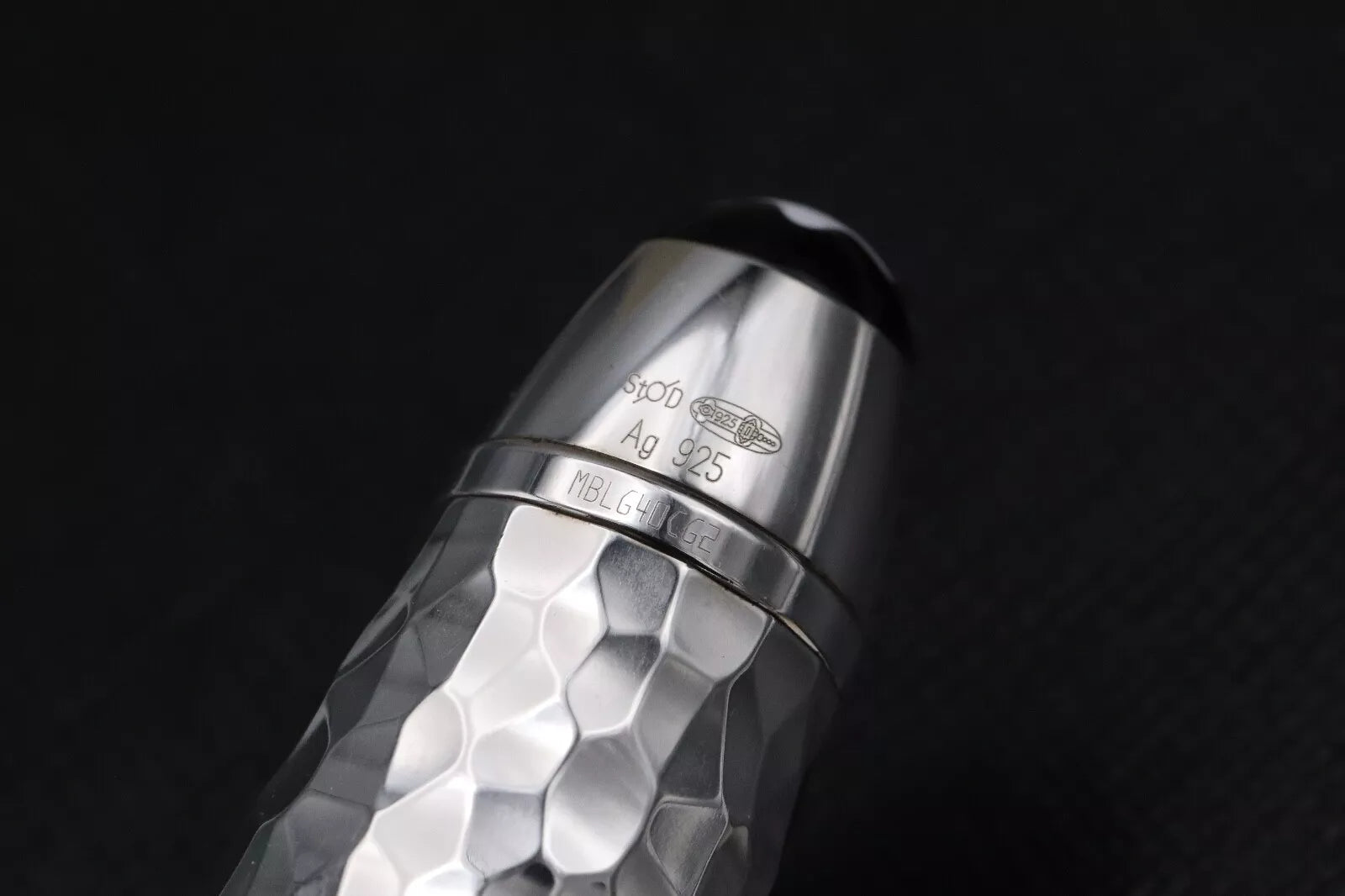 Montblanc Meisterstuck LeGrand Martele Silver Fountain Pen - Fine Nib image 6