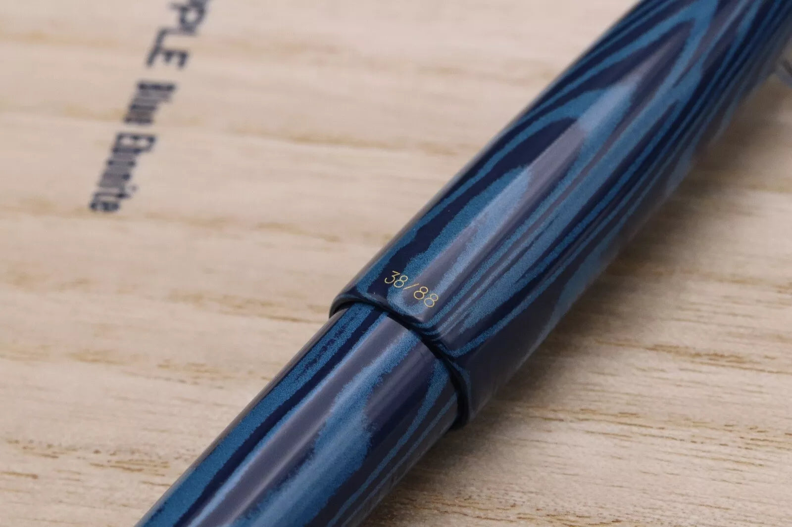 Sailor King of Pen Blue Ripple Ebonite LE88 Fountain Pen - DIPPED image 5