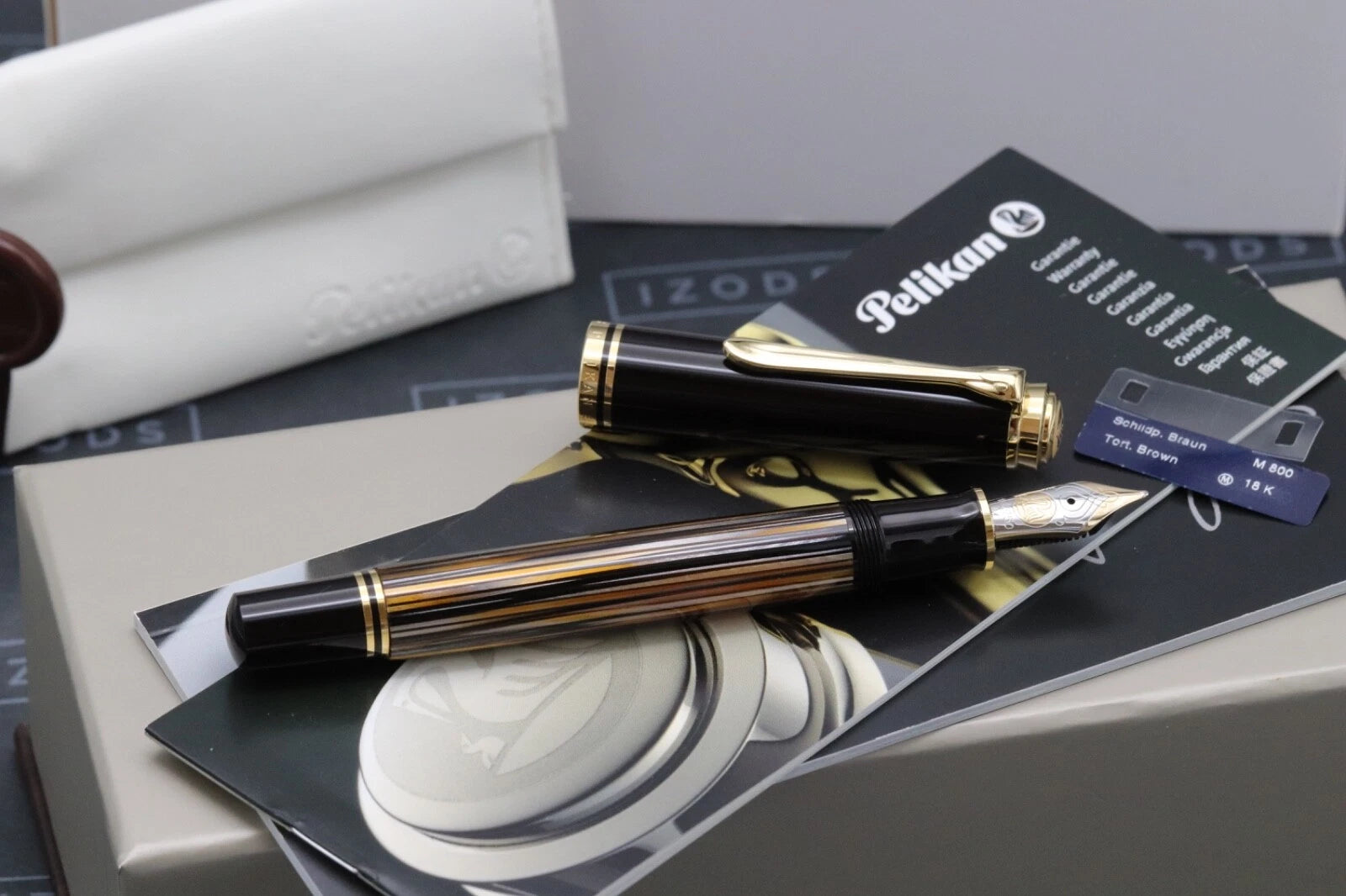 Pelikan Souveran M800 Tortoiseshell Brown SE Fountain Pen – NEVER INKED image 8