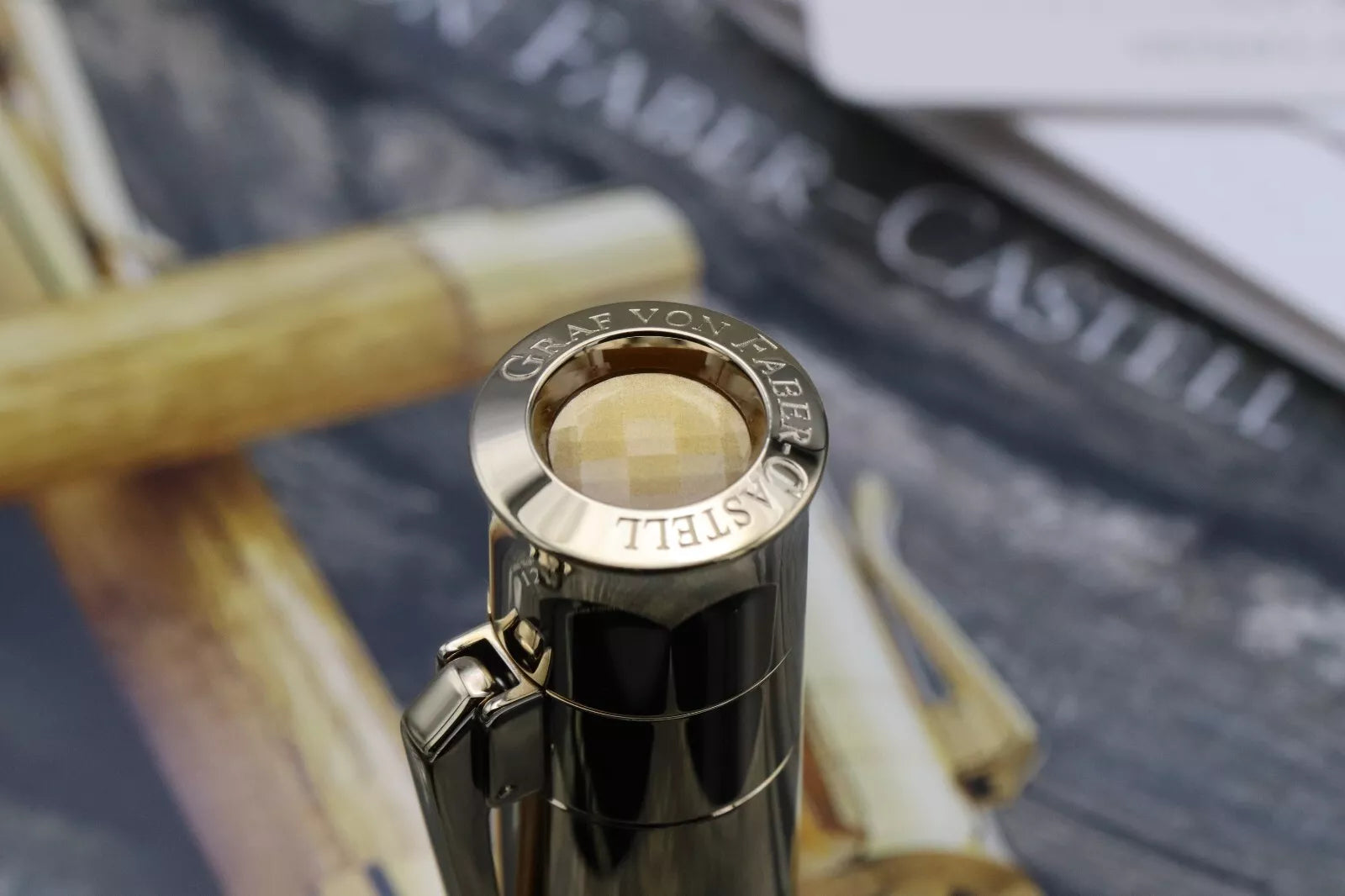 Graf von Faber-Castell Pen of the Year 2012 Oak Wood Fountain Pen - UNUSED image 6