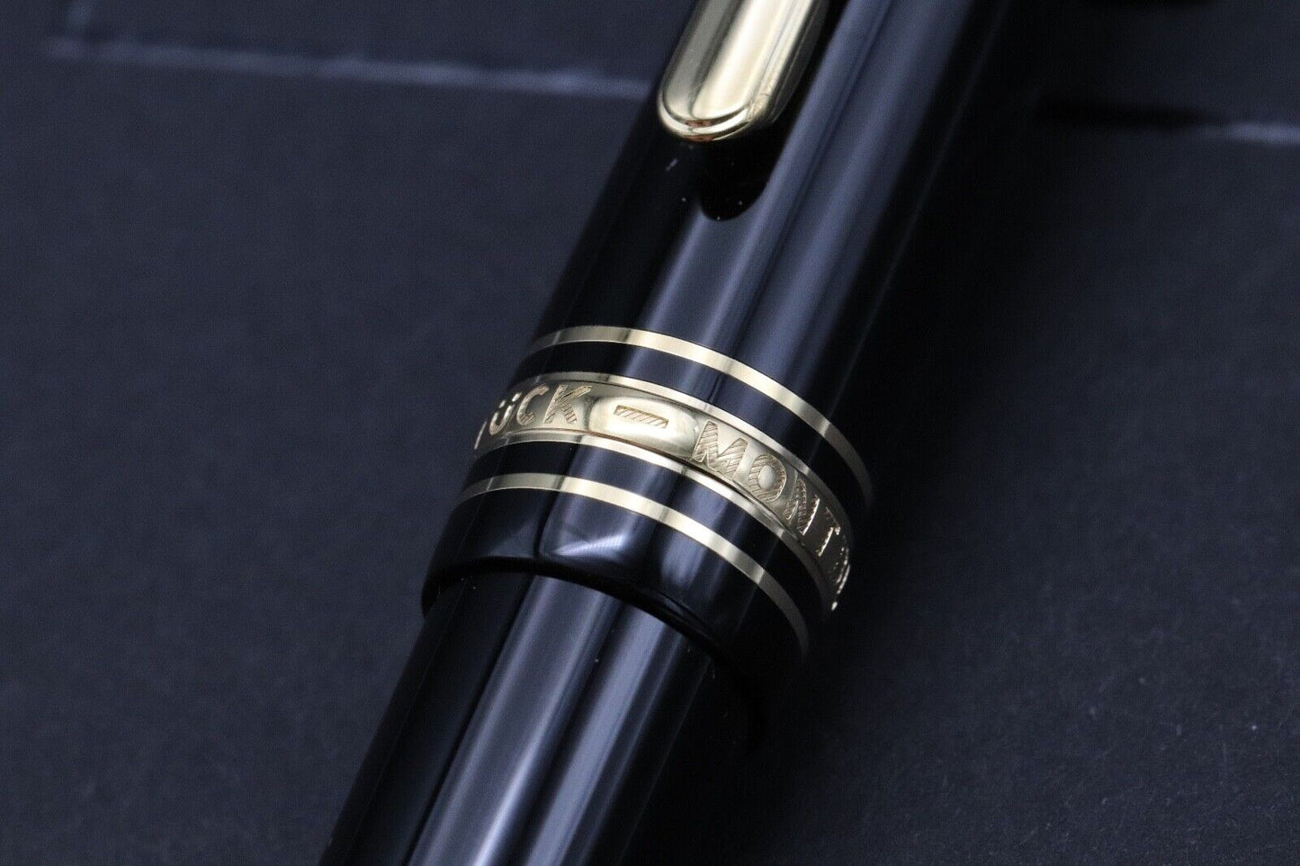 Montblanc Meisterstuck 145 Classique Gold Coated Fountain Pen - Serviced by MB image 4