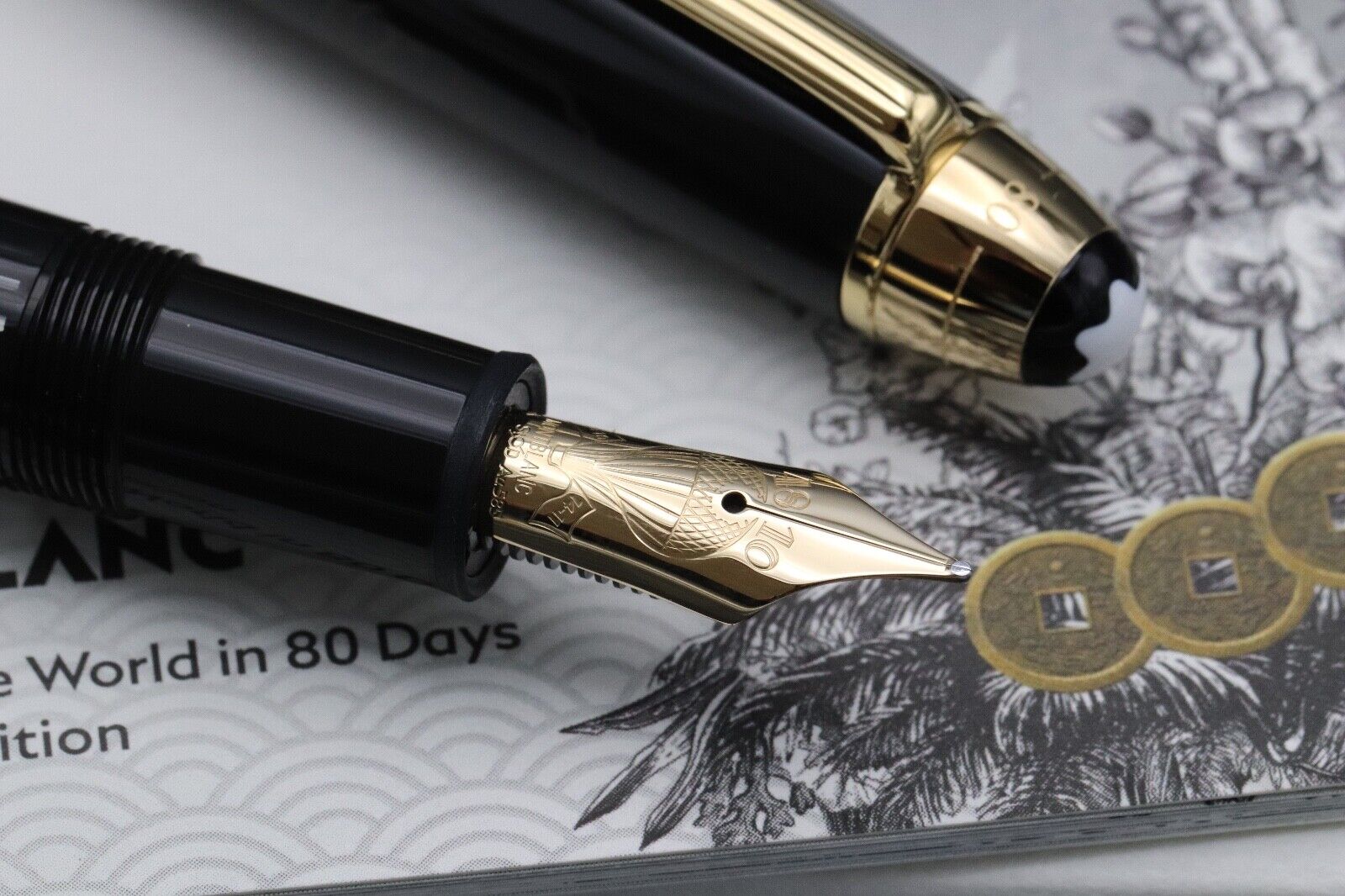 Montblanc Meisterstuck LeGrand Around The World in 80 Days Fountain Pen - UNUSED image 2