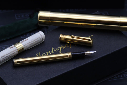 Montegrappa Reminiscence Round Vermeil Fountain Pen with Case image 1