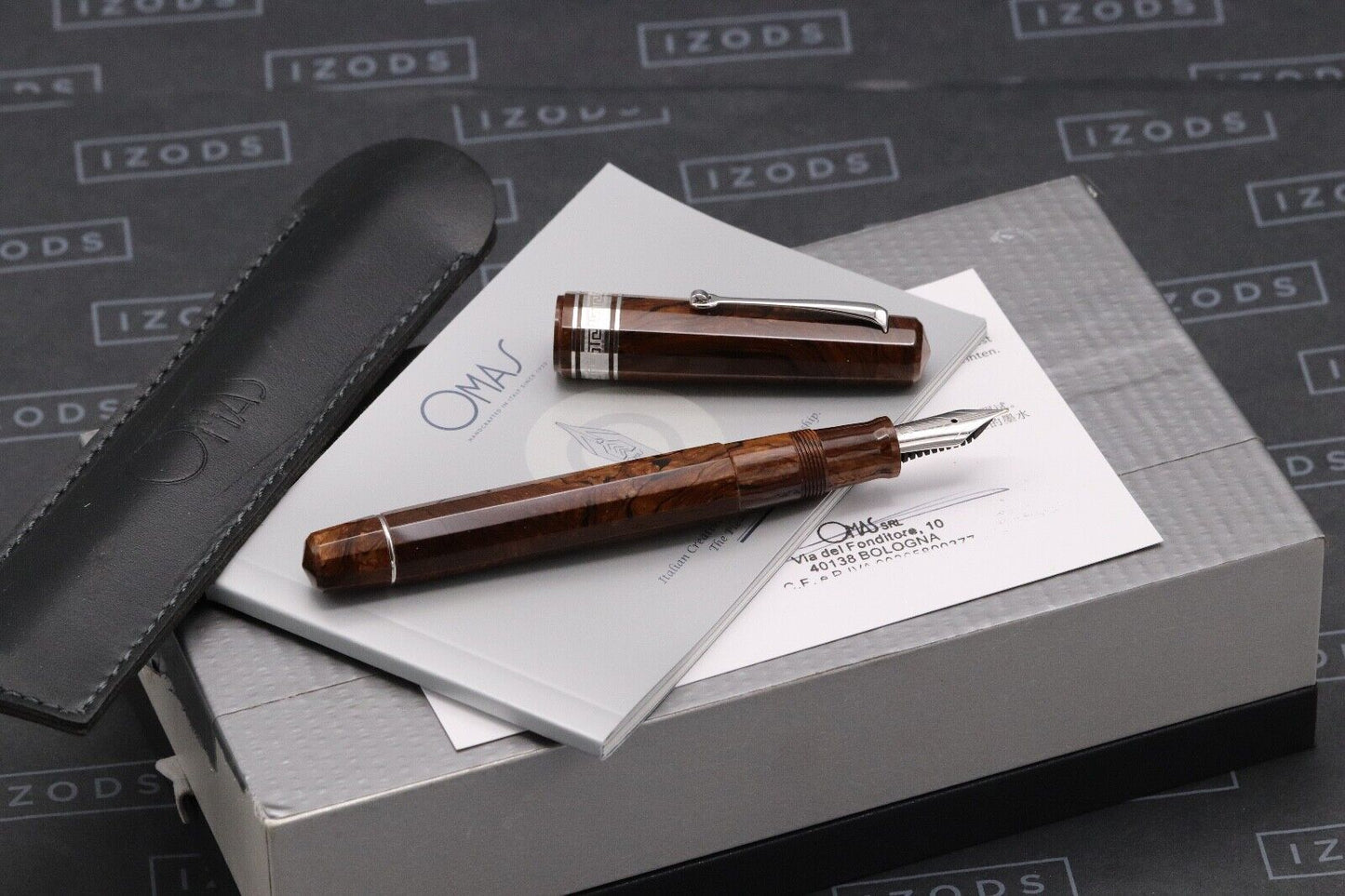 Omas Paragon Burlwood Celluloid LE60 HT Fountain Pen image 0