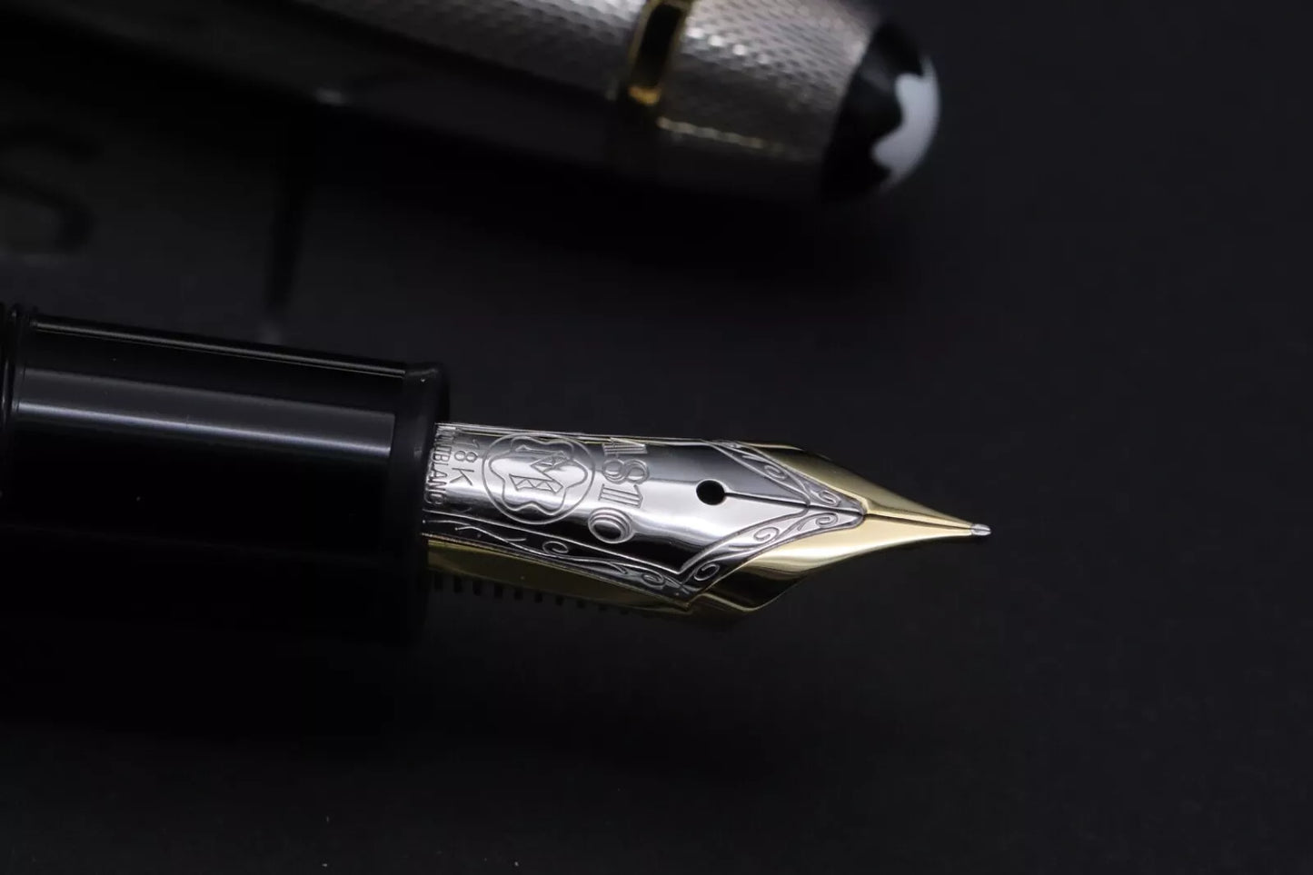 Montblanc Meisterstuck 146 LeGrand Barley Sterling Silver Fountain Pen - 1991-92 image 2