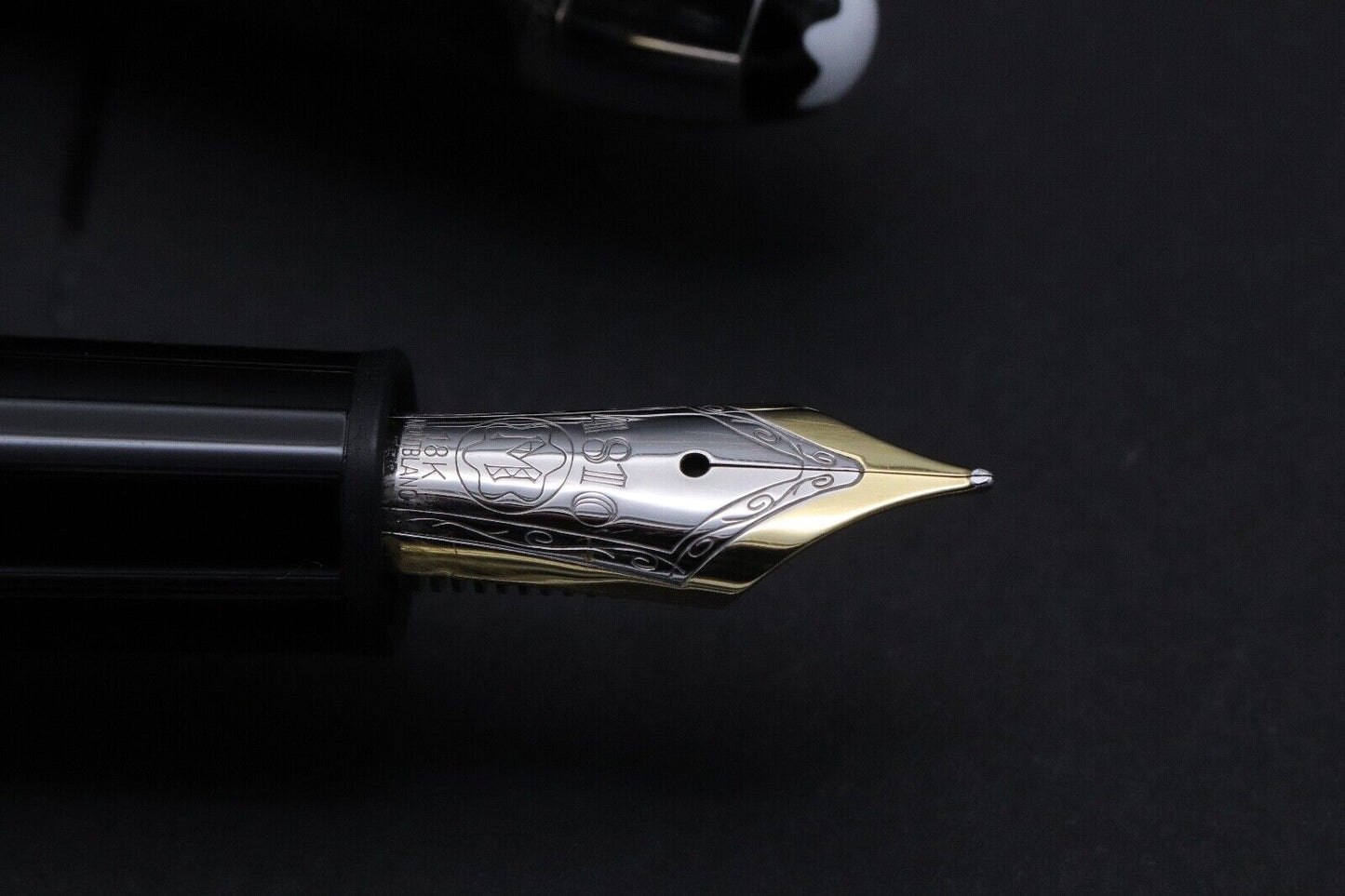 Montblanc Meisterstuck 146 LeGrand Carbon Steel Fountain Pen - Serviced by MB 24 image 2