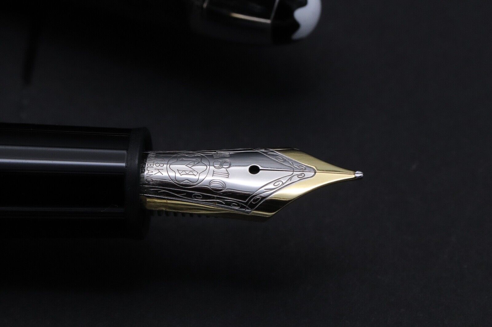 Montblanc Meisterstuck 146 LeGrand Carbon Steel Fountain Pen - Serviced by MB 24 image 2