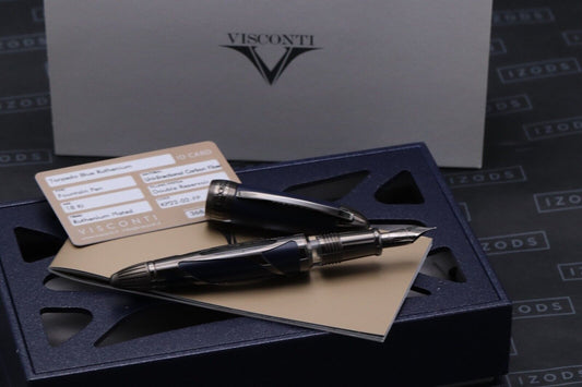 Visconti Torpedo Blue Emotion Ruthenium Limited Edition Fountain Pen image 0