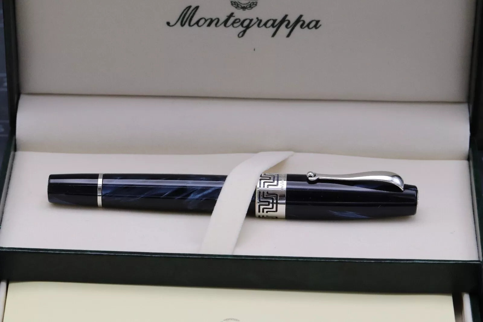 Montegrappa Extra 1st Edition Dark Blue Celluloid Fountain Pen image 11