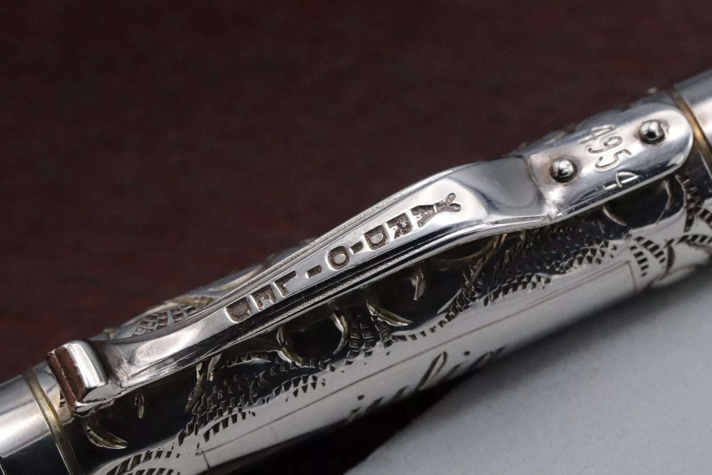 Yard-O-Led Viceroy Standard Victorian Sterling Silver Fountain Pen image 5