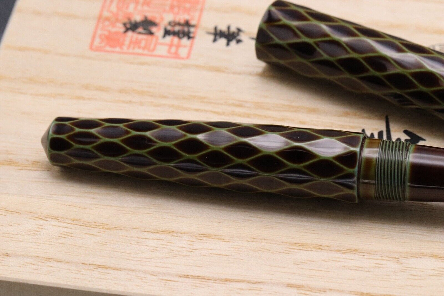Nakaya Piccolo Tsumugi Amime Heki-Tamenuri Fountain Pen - UNUSED image 3