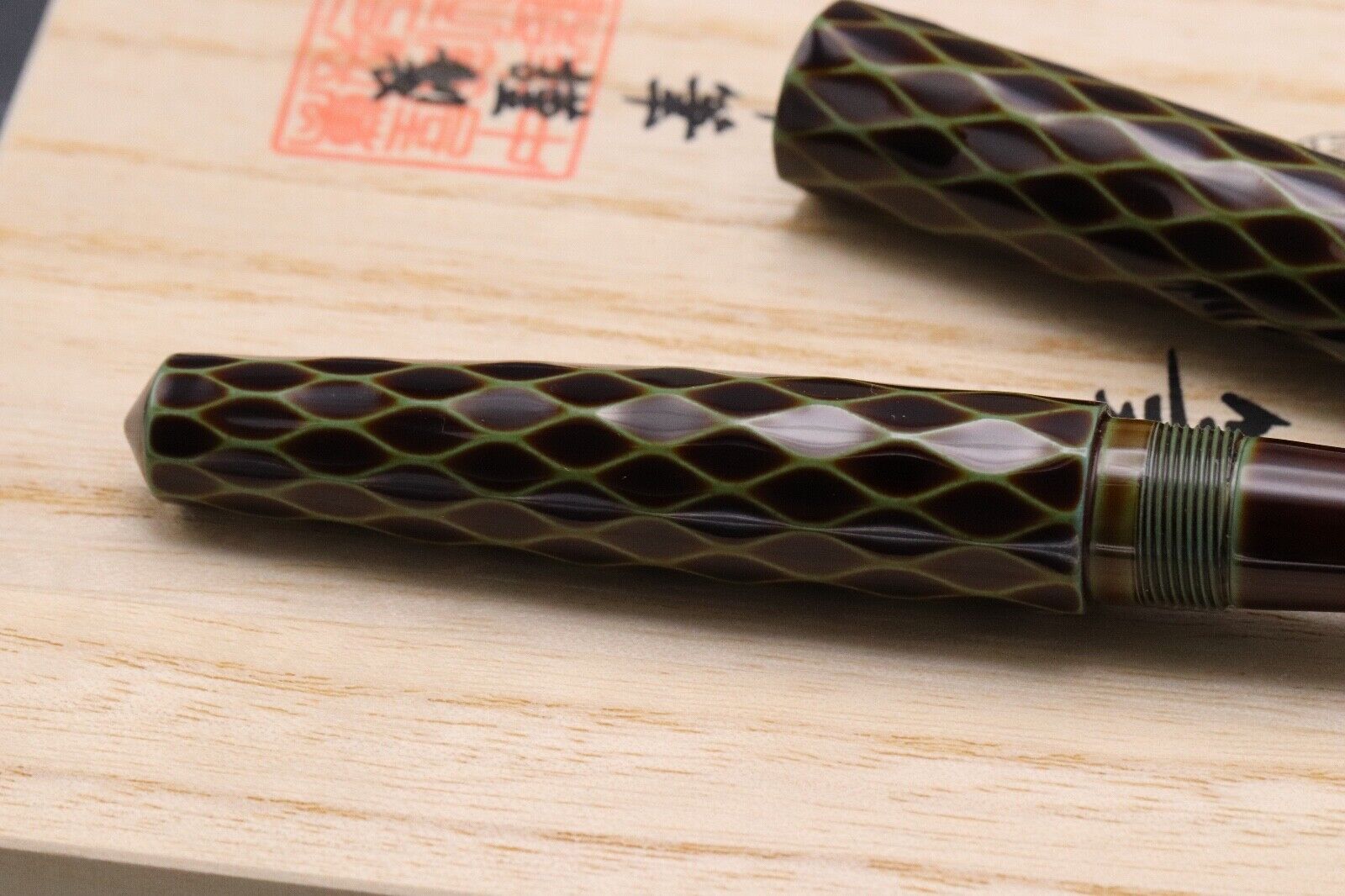 Nakaya Piccolo Tsumugi Amime Heki-Tamenuri Fountain Pen - UNUSED image 3