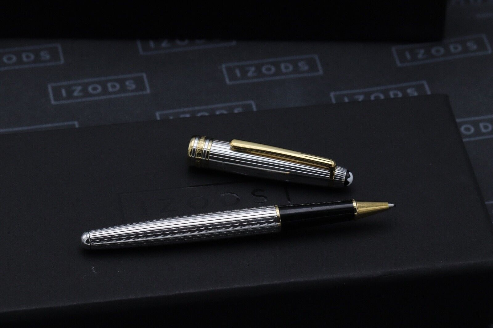 Montblanc Meisterstuck 163 Classique AG925 Pinstripe Rollerball Pen image 1