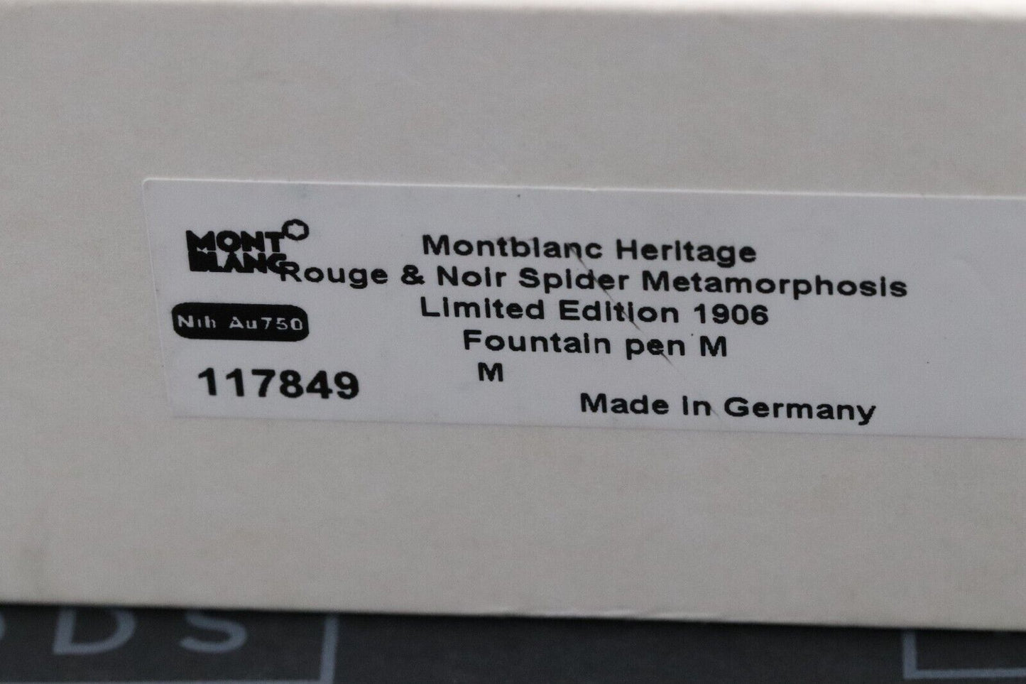 Montblanc Heritage Rouge et Noir Metamorphosis LE1906 Fountain Pen - UNUSED image 7