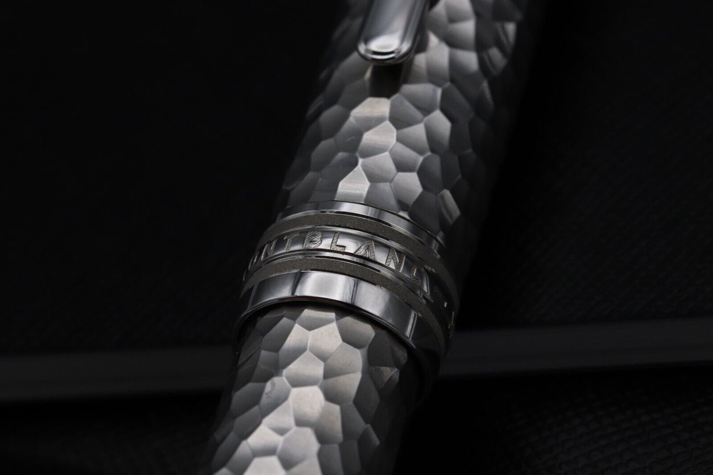Montblanc Meisterstuck LeGrand Martele Silver Fountain Pen - EF - NEVER INKED image 4