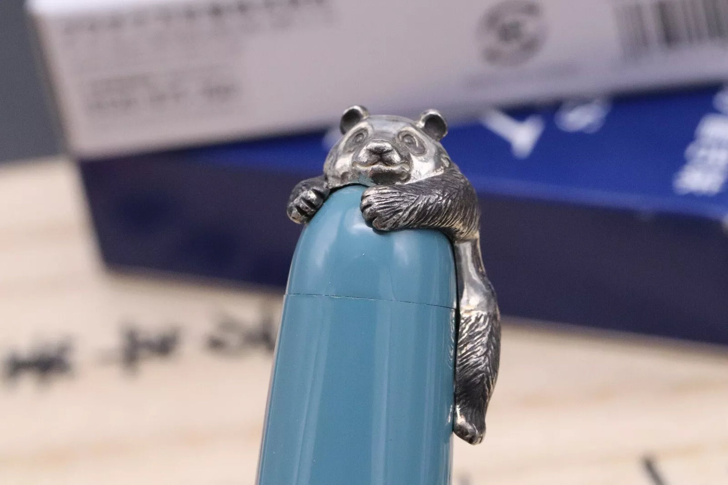 Nakaya Portable Writer Ama-iro Fountain Pen with Panda Stopper - UNUSED SF Nib image 6