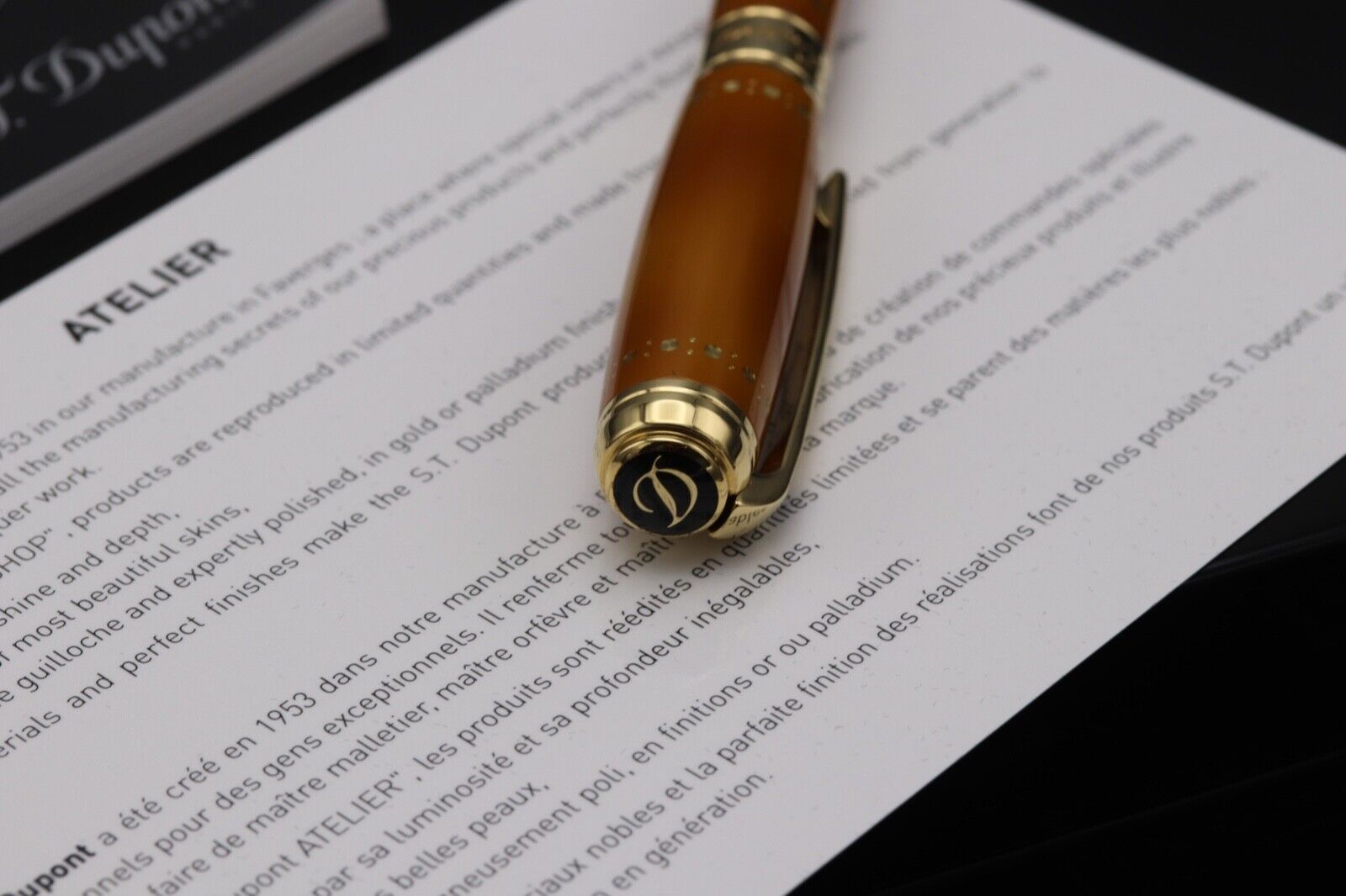 S.T. Dupont Line D Derby Gold Atelier Ballpoint Pen image 6