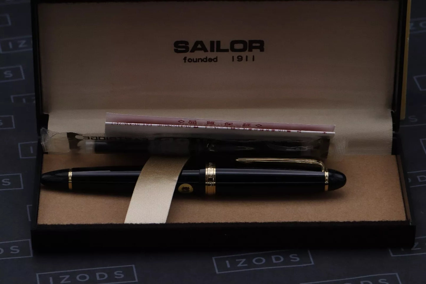 Sailor 1911 Black GT Fountain Pen - 1980's image 5