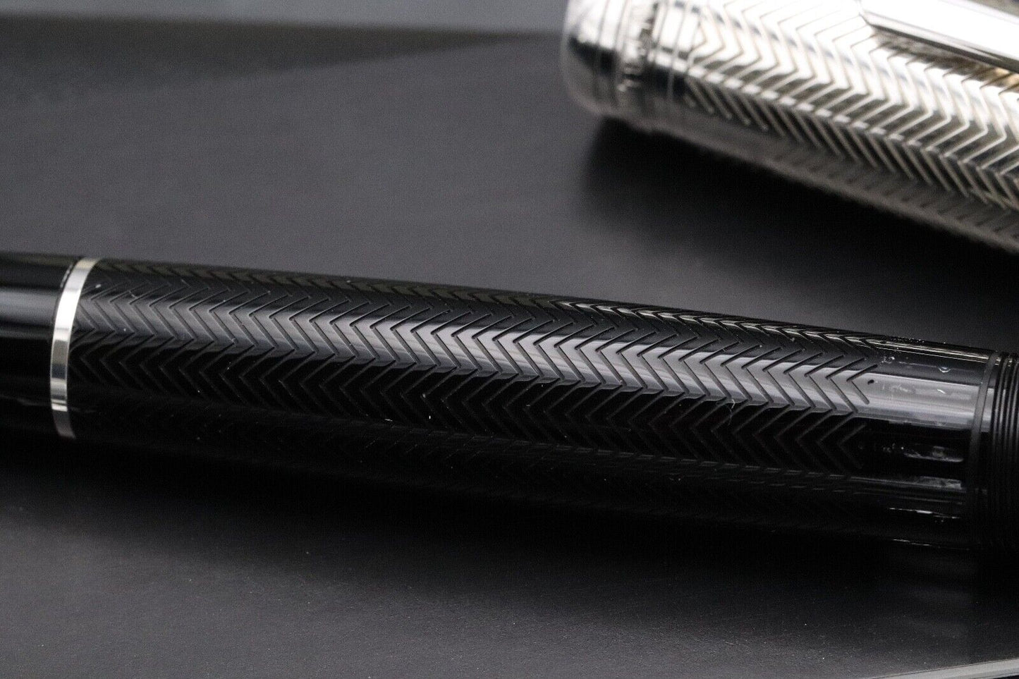 Montblanc Meisterstuck LeGrand Silver Barley Doue Fountain Pen - Serviced by MB image 3