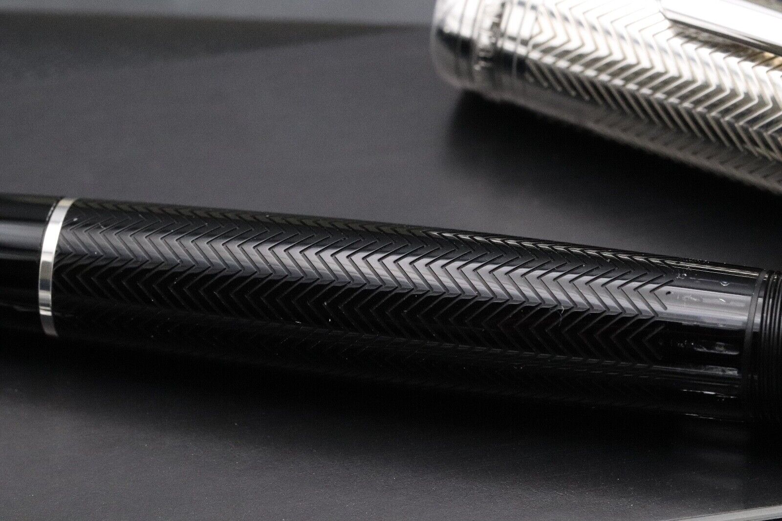 Montblanc Meisterstuck LeGrand Silver Barley Doue Fountain Pen - Serviced by MB image 3