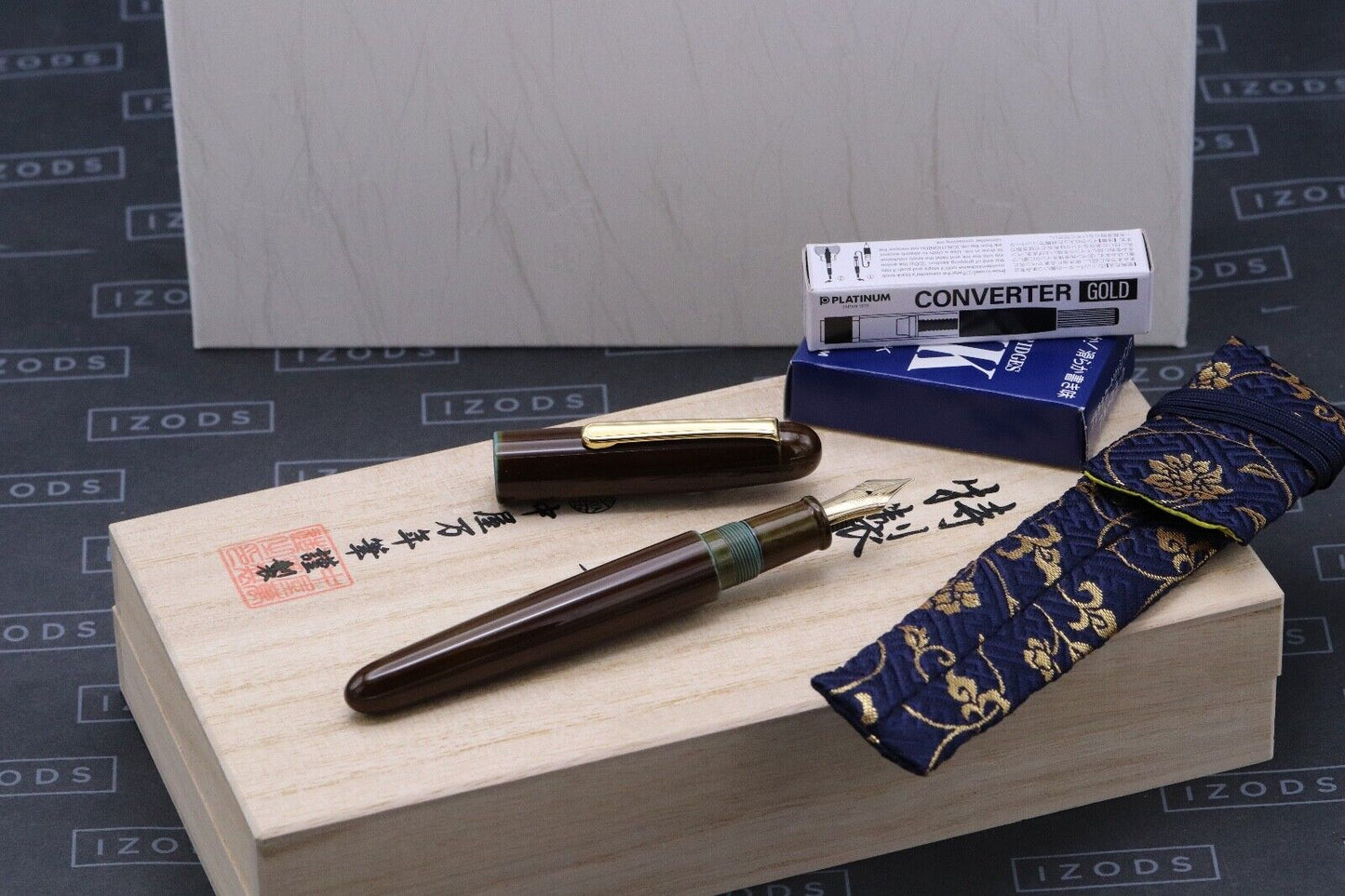 Nakaya Portable Writer Heki-Tamenuri Fountain Pen - UNUSED image 0
