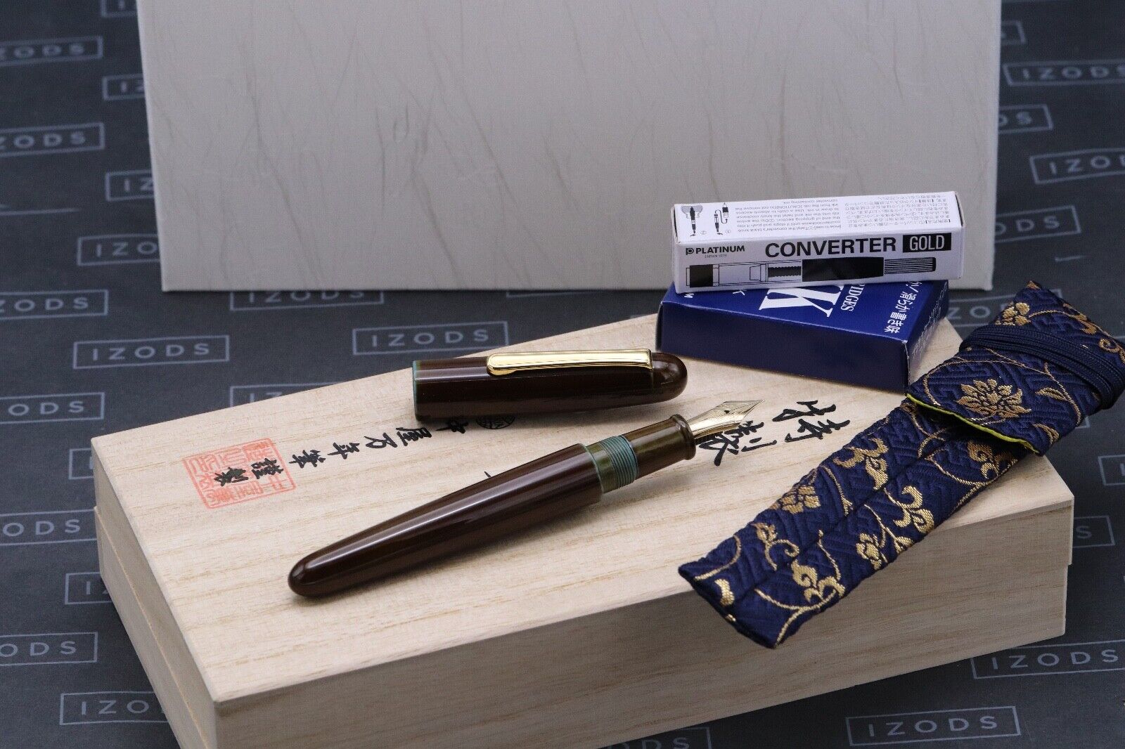 Nakaya Portable Writer Heki-Tamenuri Fountain Pen - UNUSED image 0