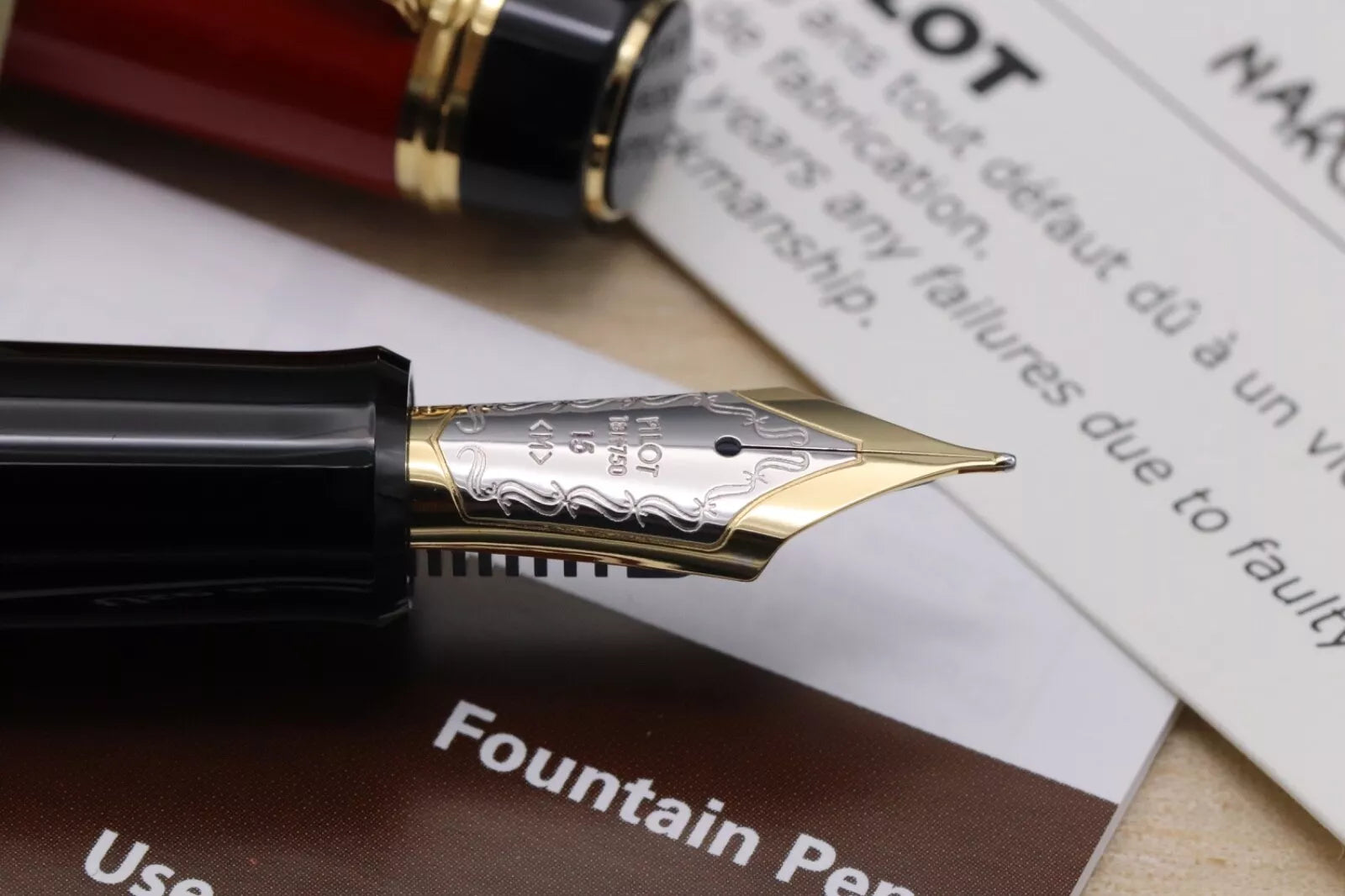 Pilot Custom 845 Urushi Vermillion Fountain Pen - UNUSED image 6