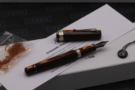 ASC Gladiatore Medio Bespoke Arco Bronze Great Gatsby Fountain Pen - DIPPED image 1