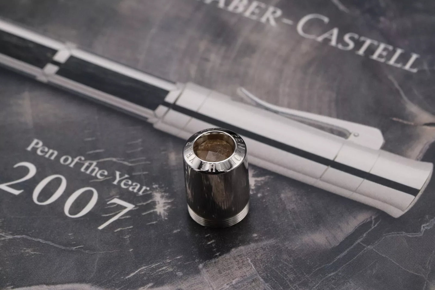 Graf von Faber-Castell Pen of the Year 2007 Petrified Wood Fountain Pen - UNUSED image 7