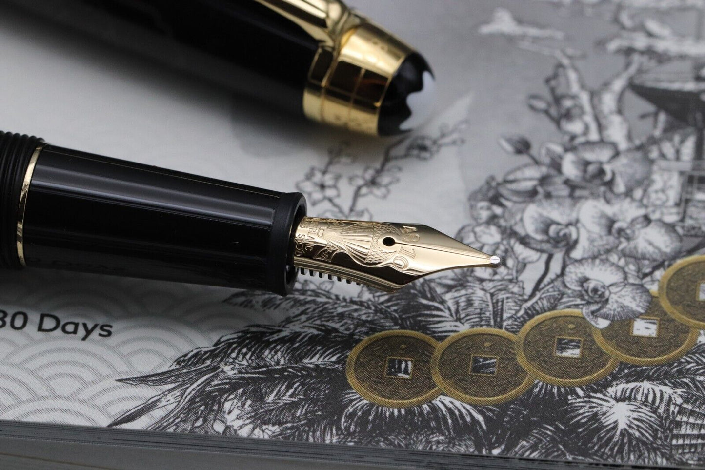 Montblanc Meisterstuck Classique Around The World in 80 Days Fountain Pen UNUSED image 2