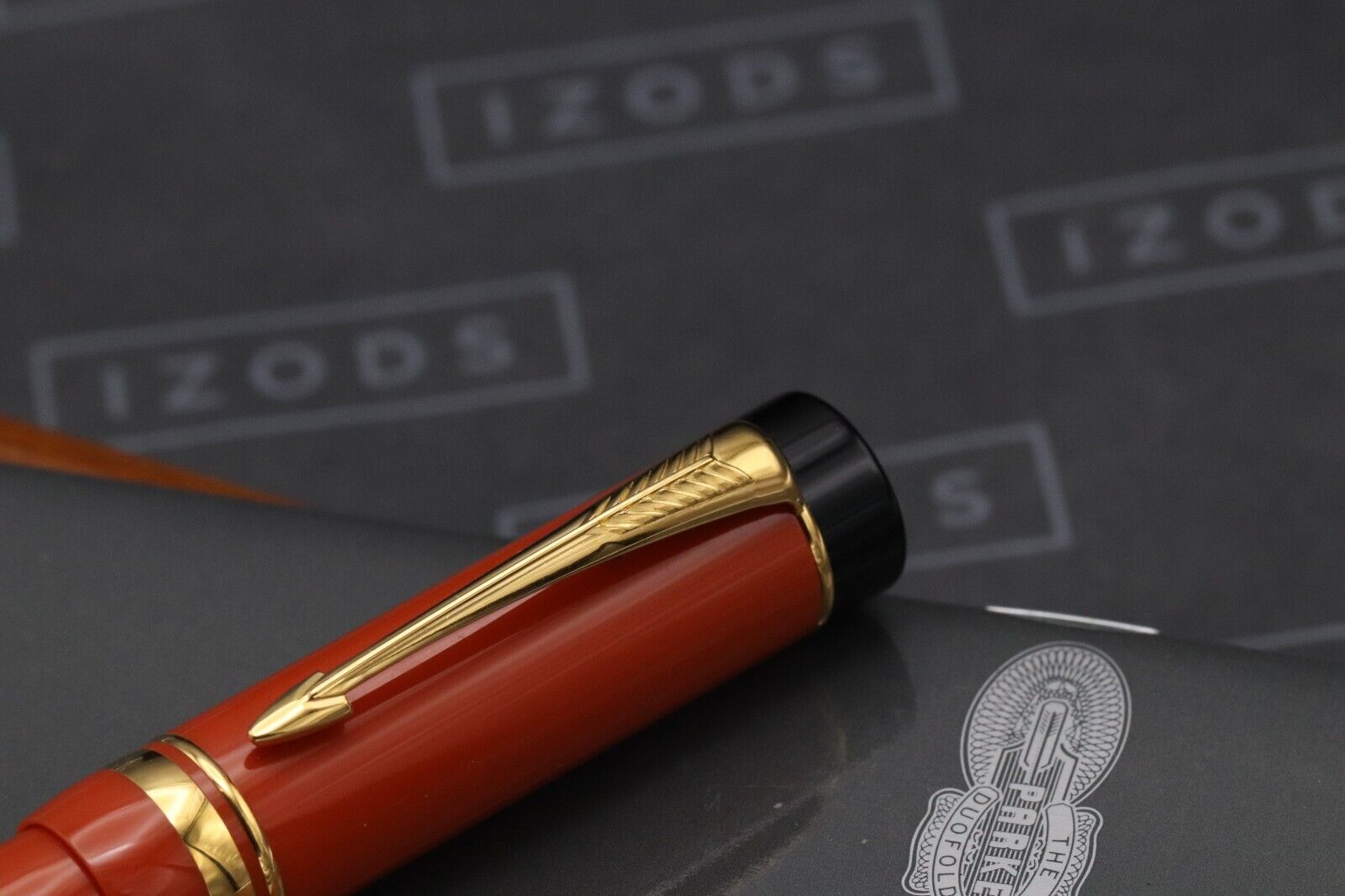 Parker Duofold Centennial Orange Fountain Pen - 1990 - Fine Nib image 5