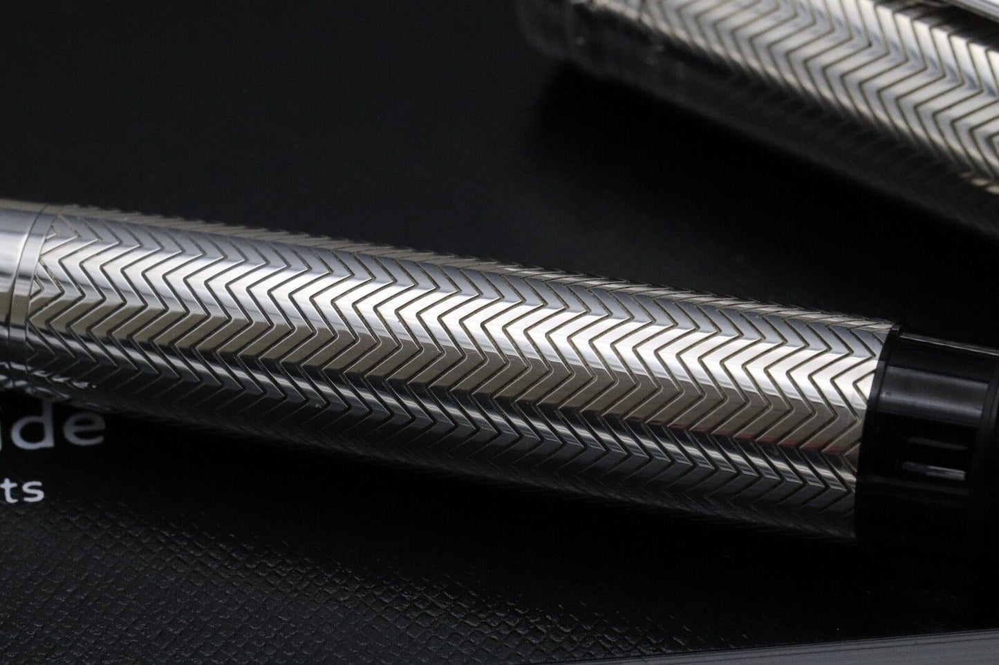 Montblanc Meisterstuck LeGrand Silver Barley Diamond Fountain Pen - UNUSED image 3