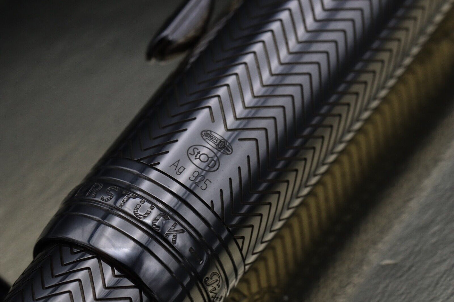 Montblanc Meisterstuck LeGrand Silver Barley Diamond Fountain Pen image 3