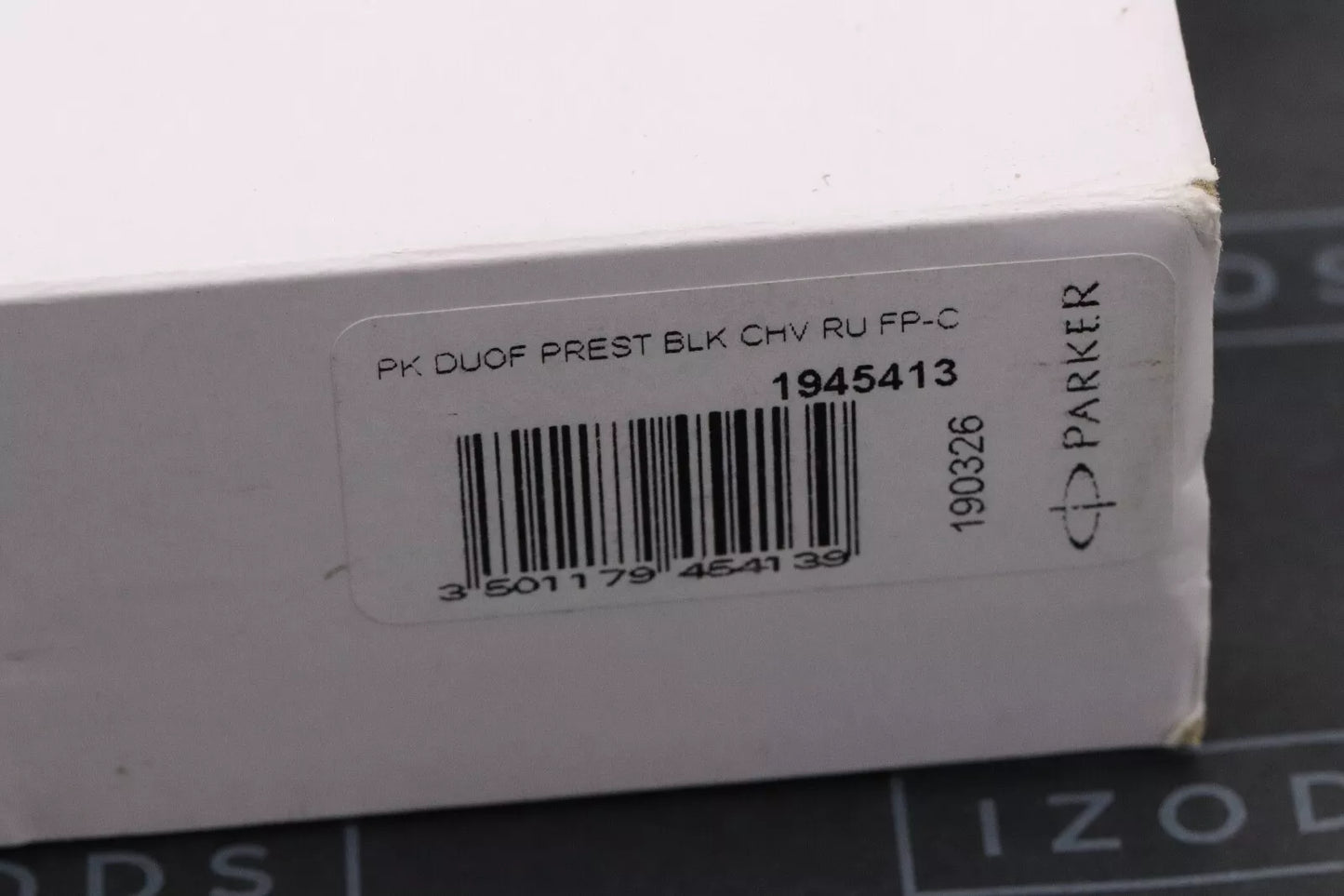 Parker Duofold Centennial Prestige Black Ruthenium Chevron Fountain Pen image 8