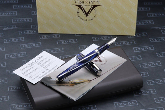 Visconti Divina Oversize Typhoon Blu Limited Edition 100 Fountain Pen image 0