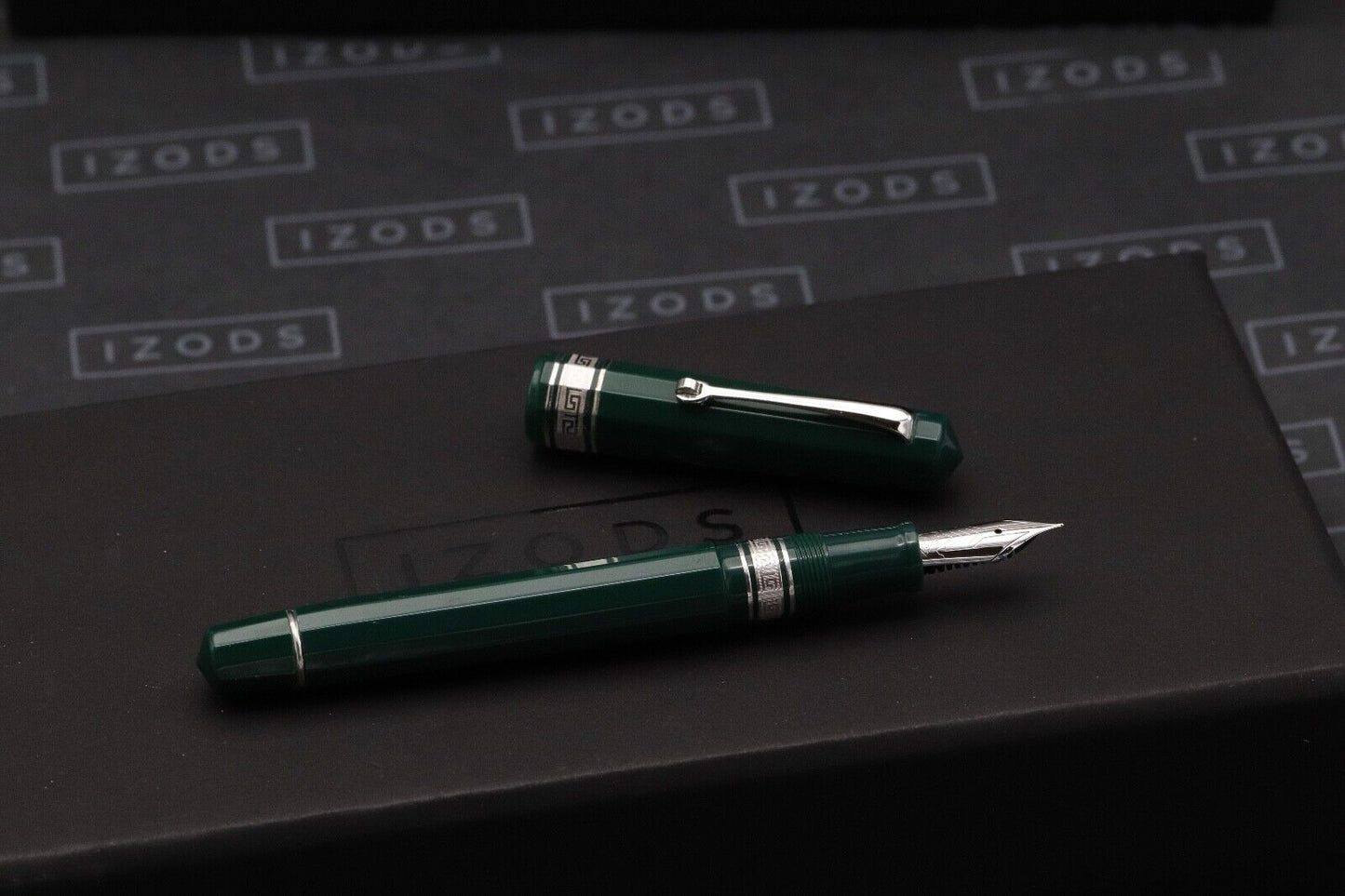 Omas Milord Green HT Trim Fountain Pen - Fine Nib image 1