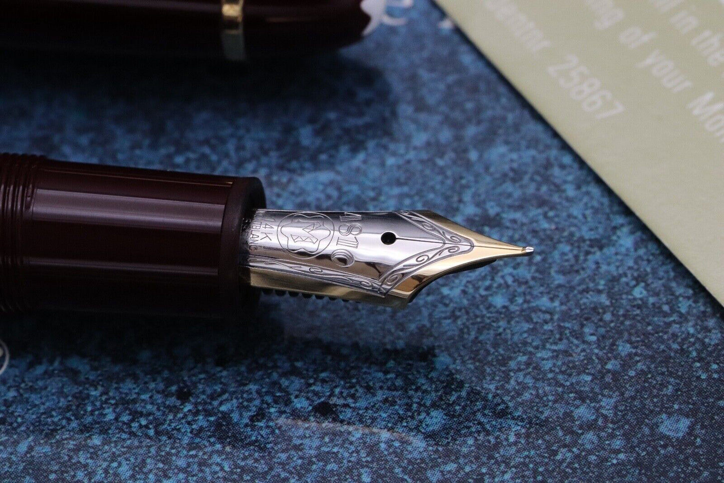 Montblanc Meisterstuck 146 LeGrand Bordeaux Fountain Pen - EF NIB - 1991-92 image 2