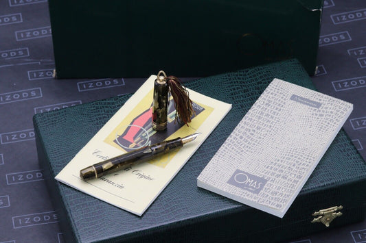 Omas Princess Tassle Saft Green Celluloid Fountain Pen - UNUSED image 0