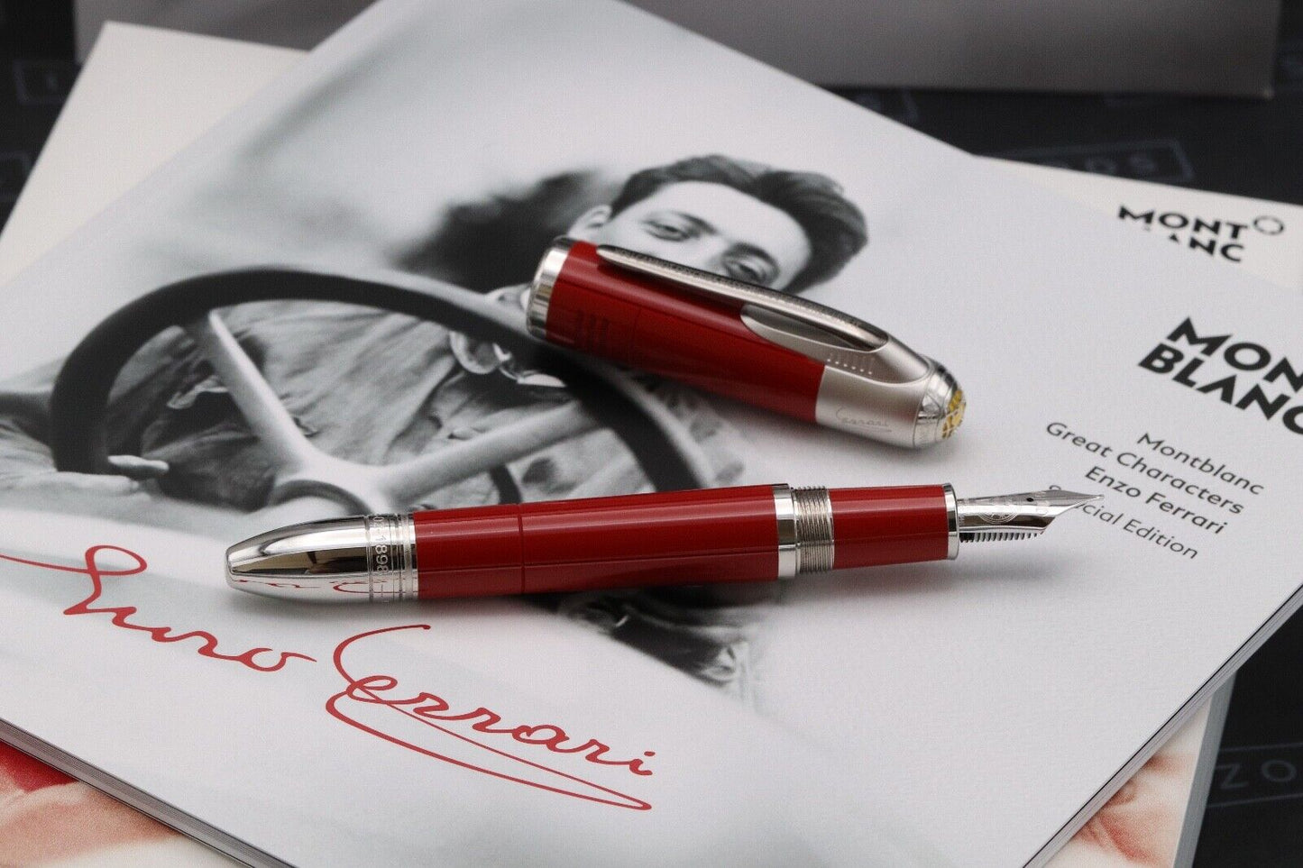 Montblanc Great Characters Enzo Ferrari Special Edition Fountain Pen - DIPPED image 1