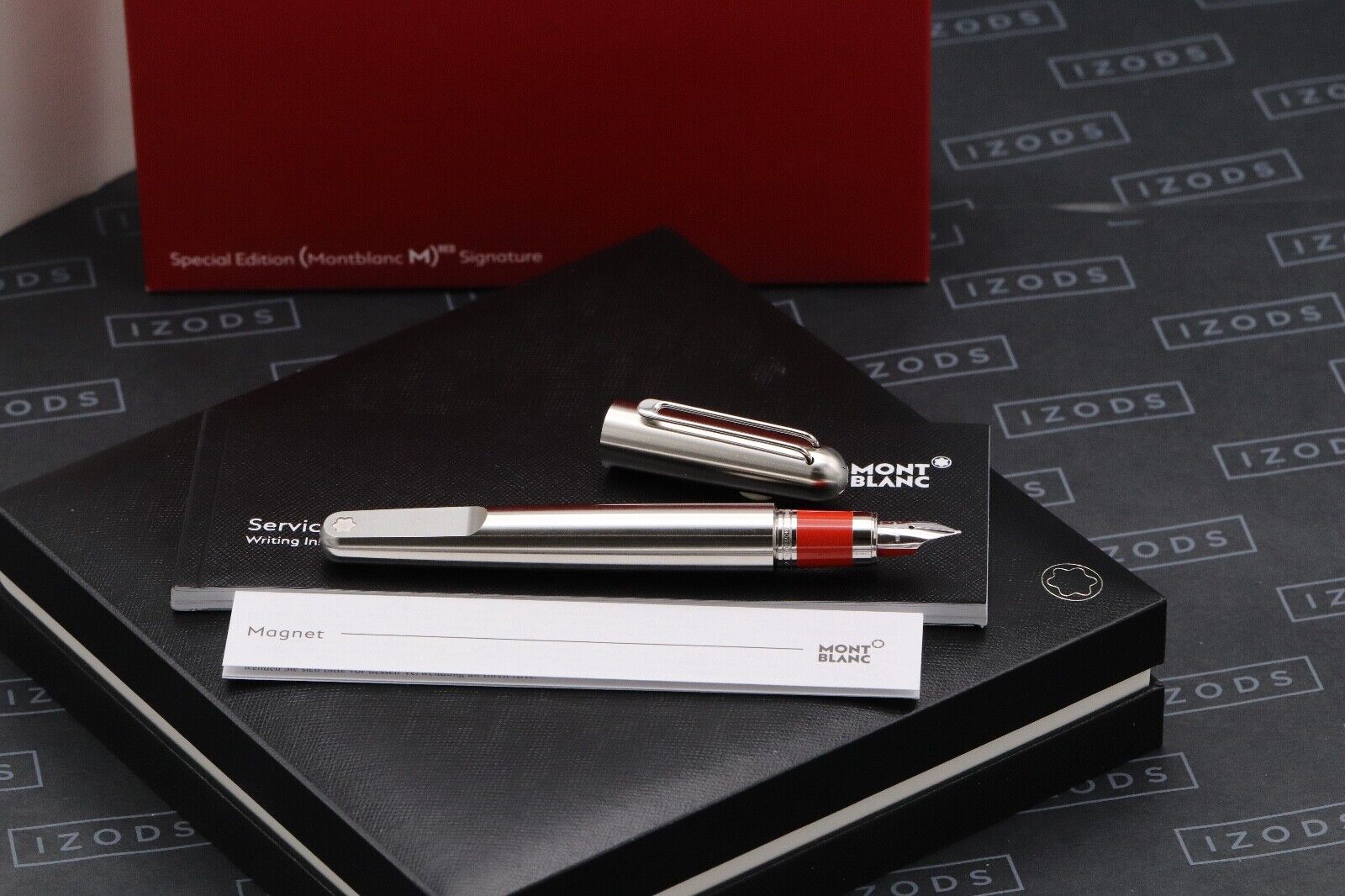 Montblanc M Marc Newson RED Signature Fountain Pen - UNUSED image 0