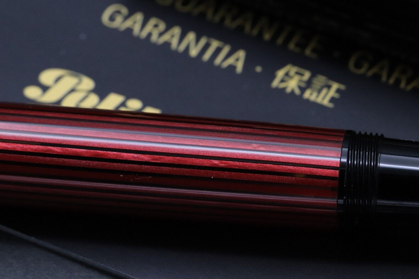 Pelikan Souveran M800 Red Black Fountain Pen - 2001-2003 - NEVER INKED image 3