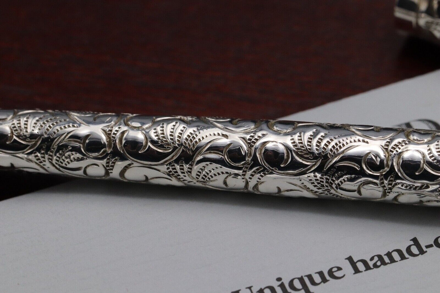 Yard-O-Led Viceroy Standard Victorian Sterling Silver Fountain Pen image 3