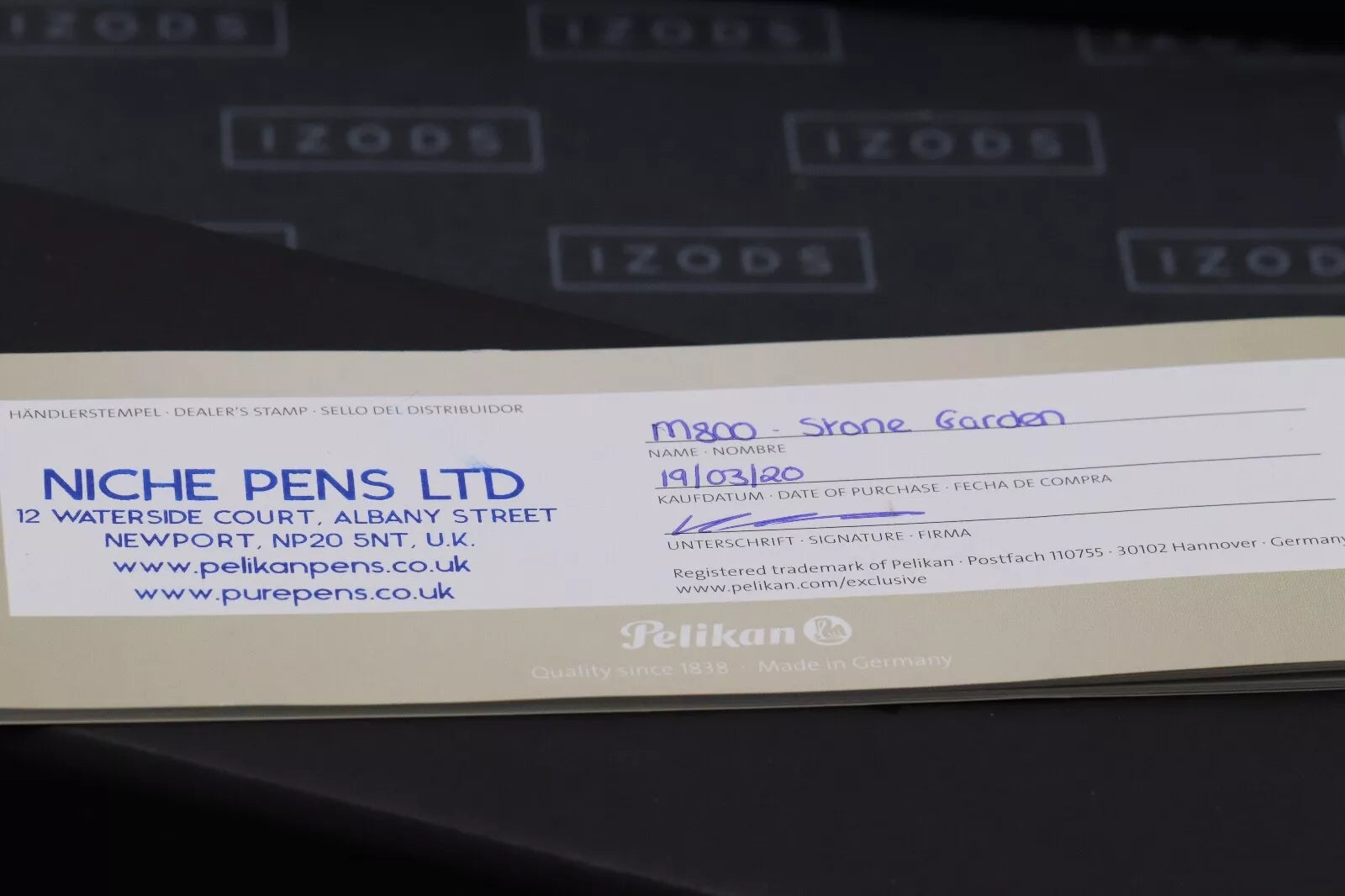 Pelikan M800 Stone Garden Special Edition Fountain Pen - BB Nib image 5