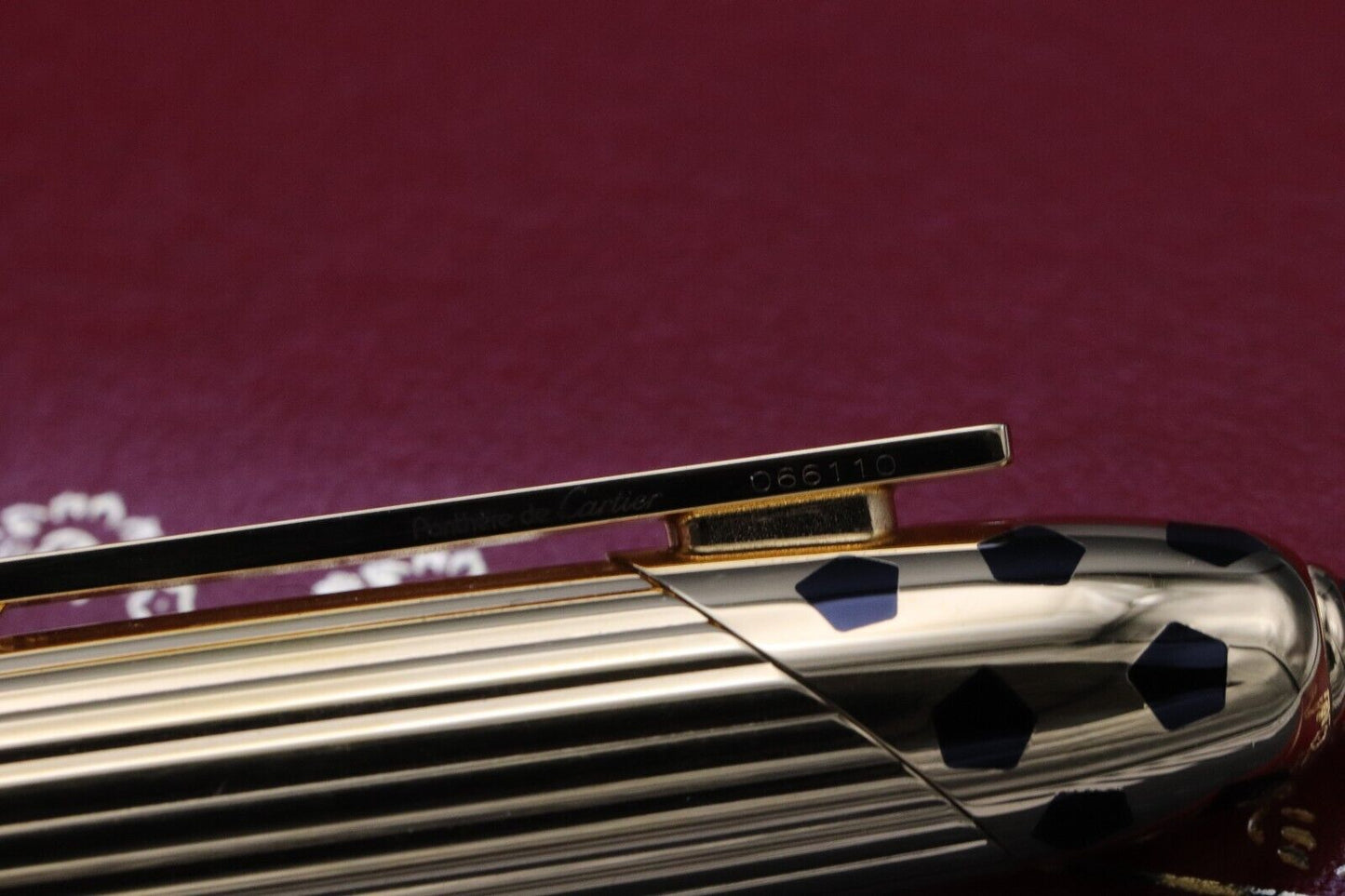 Cartier Panthere de Cartier Black Gold-Plated Fountain Pen - UNUSED - 1990 image 4